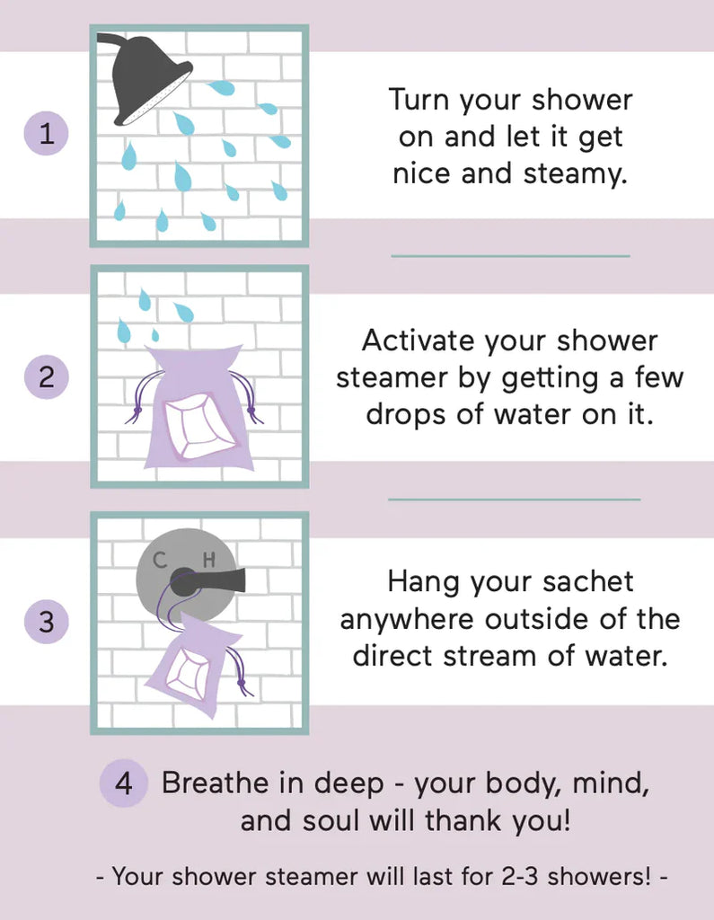 Shower Steamers - Lavender + Oat - Freshie & Zero Studio Shop