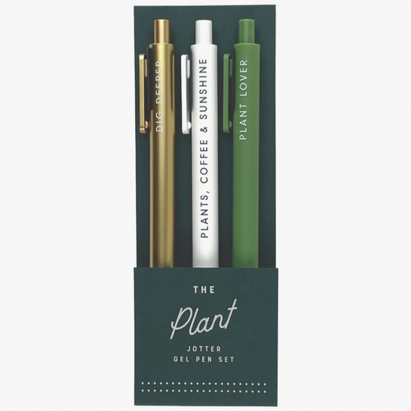 Plant - Pack of 3 Gel Pens - Freshie & Zero Studio Shop