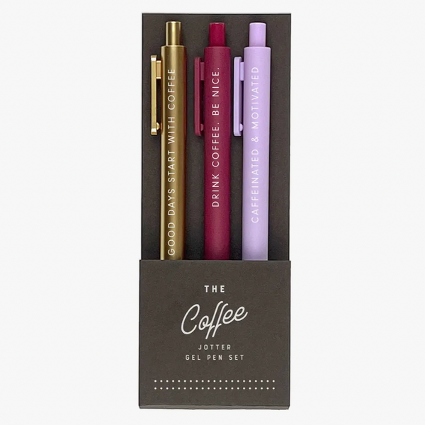 Coffee - Pack of 3 Gel Pens - Freshie & Zero Studio Shop