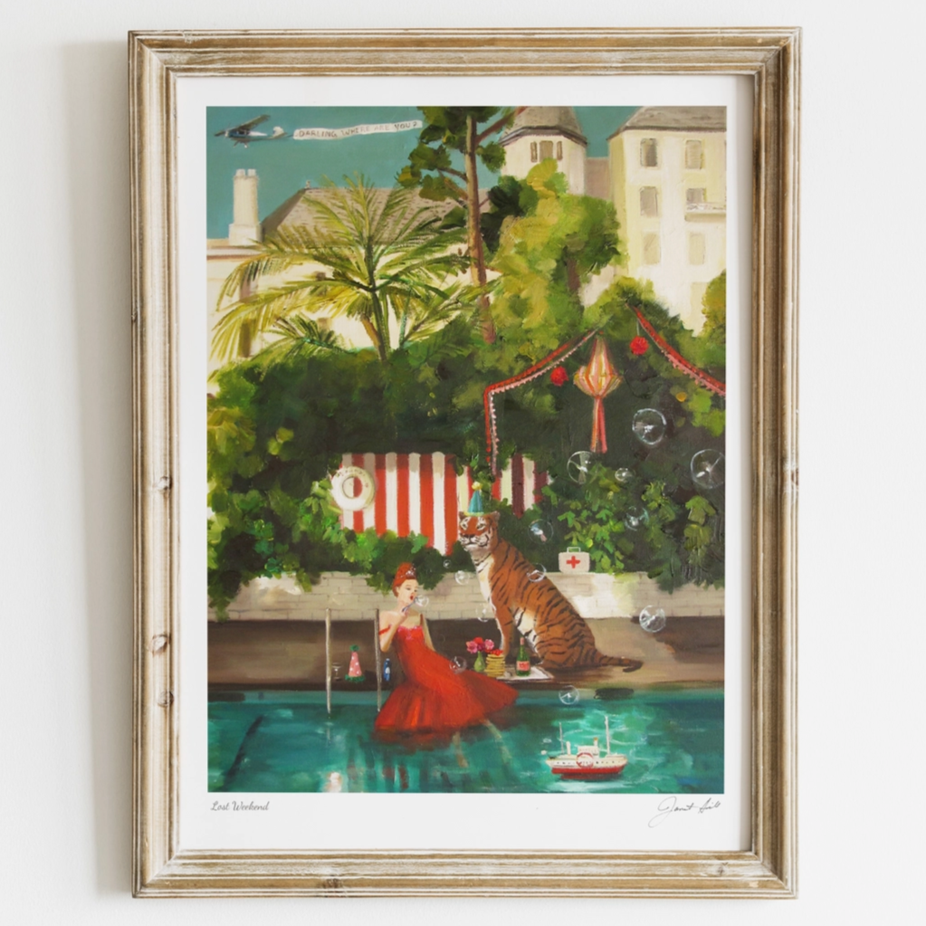 Lost Weekend Janet Hill Art Print: 8"x11" - Freshie & Zero Studio Shop