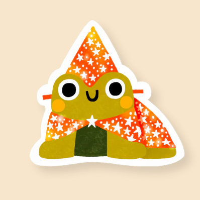 Collin Williams Stickers - Freshie & Zero Studio Shop wizard frog