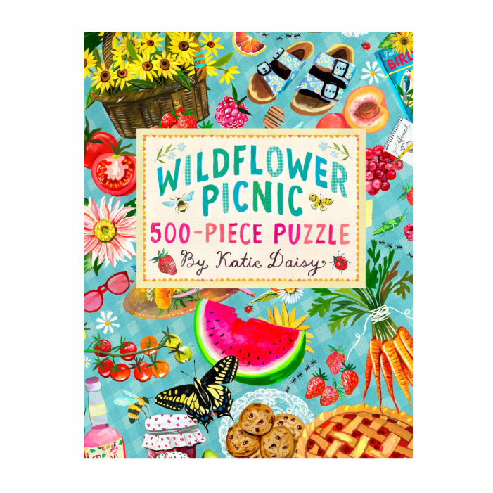 Wildflower Picnic Puzzle by Katie Daisy - Freshie & Zero Studio Shop
