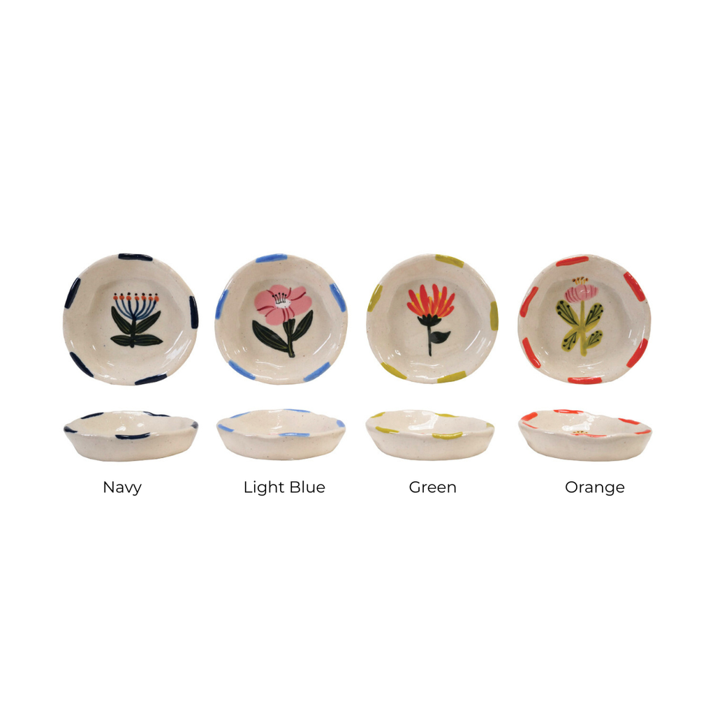 Stoneware Flower Dish - Freshie & Zero Studio Shop