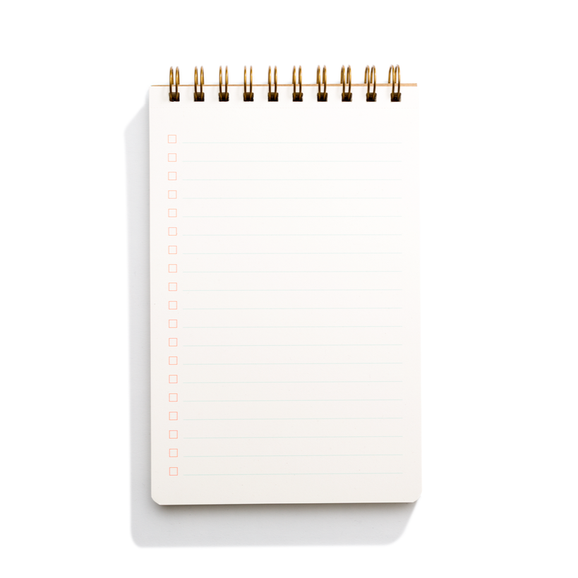 Courtside White: Task Pad Notebook by Shorthand Press - Freshie & Zero Studio Shop