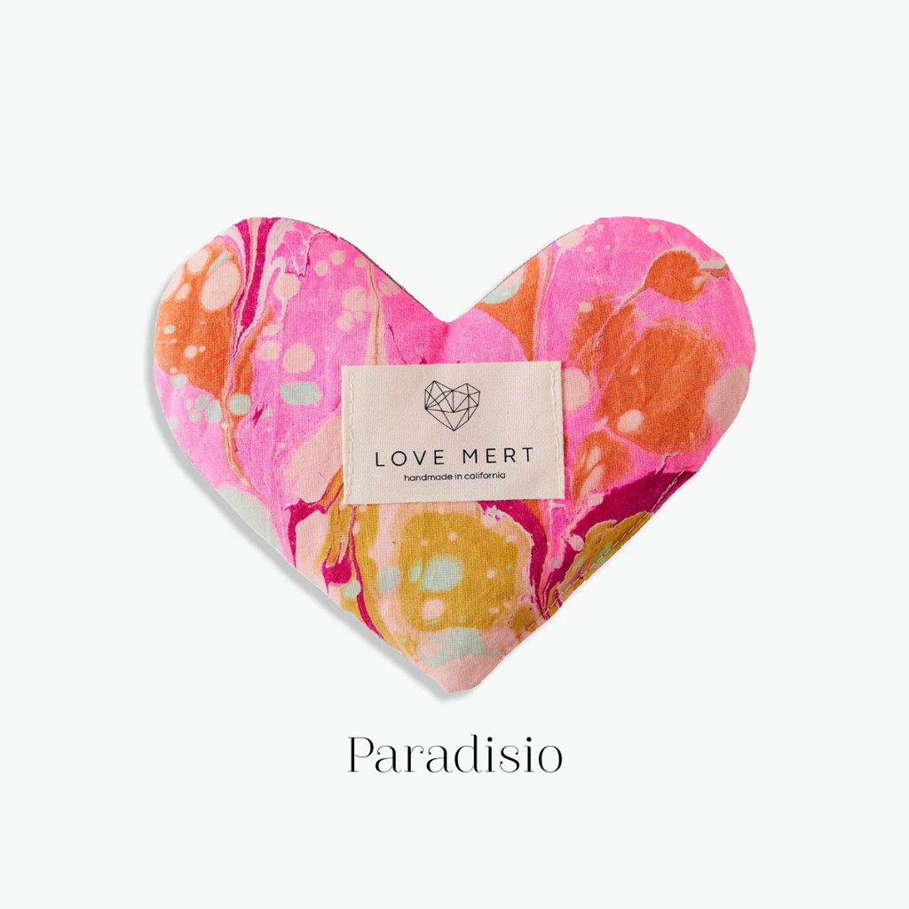 Marbled Love Heart Shaped Eye Pillow - Freshie & Zero Studio Shop