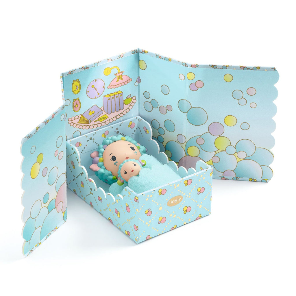Blue & Bubble Tinyroom Tinyly Figurine Set - Freshie & Zero Studio Shop