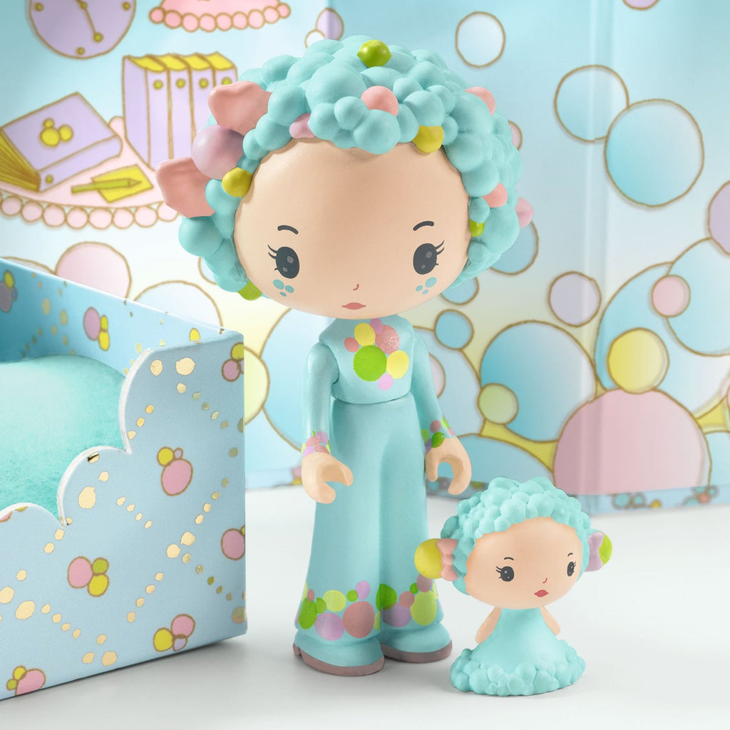 Blue & Bubble Tinyroom Tinyly Figurine Set - Freshie & Zero Studio Shop