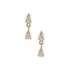 Vivian Crystal Flatback Waterproof Stud Earrings - Freshie & Zero Studio Shop