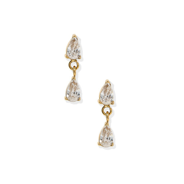 Vivian Crystal Flatback Waterproof Stud Earrings - Freshie & Zero Studio Shop