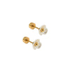 Ivory Flower Flatback Waterproof Stud Earrings - Freshie & Zero Studio Shop