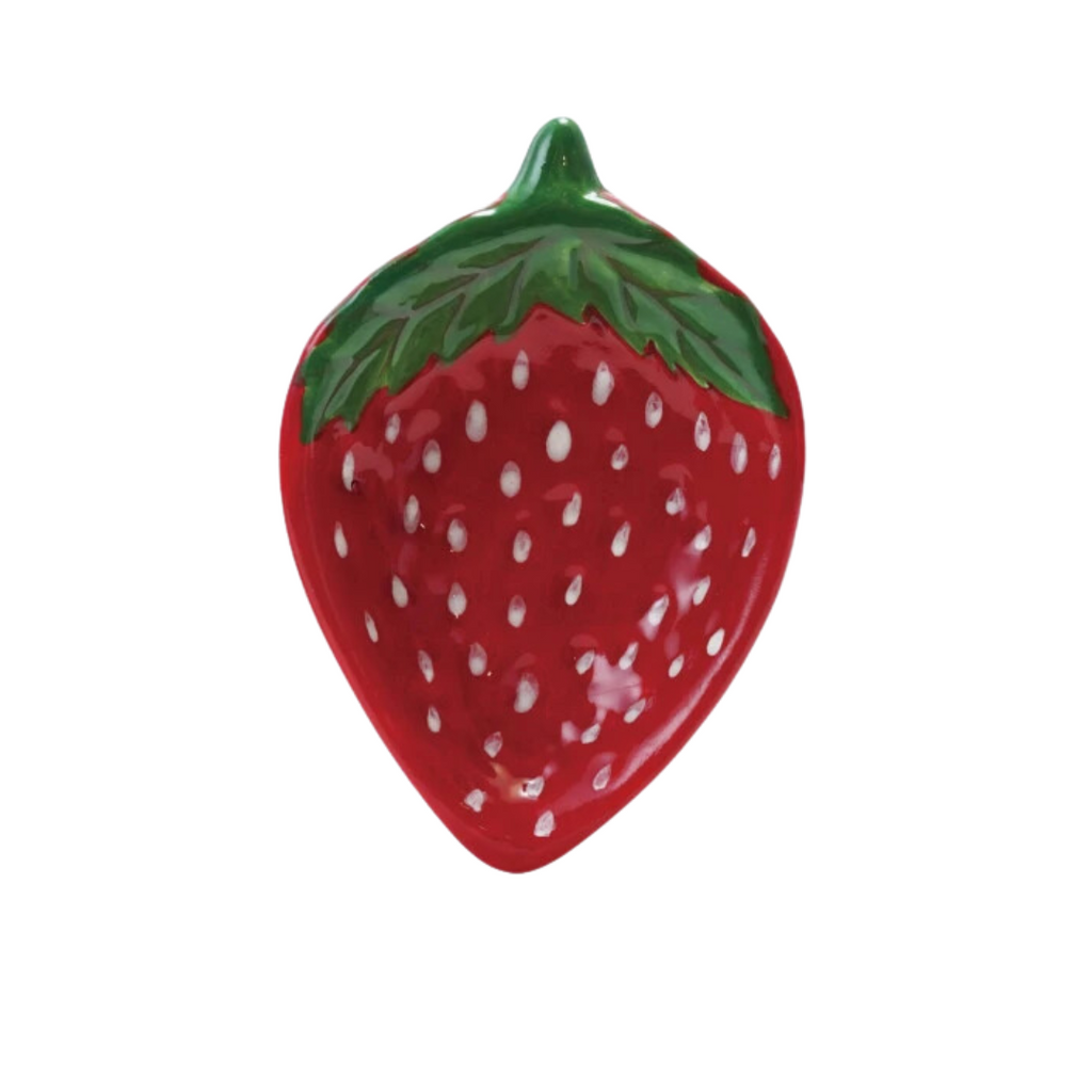 Ceramic Strawberry Tiny Trinket Dish - Freshie & Zero Studio Shop
