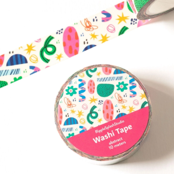 Abstract Colorful Shapes Washi Tape - Freshie & Zero Studio Shop