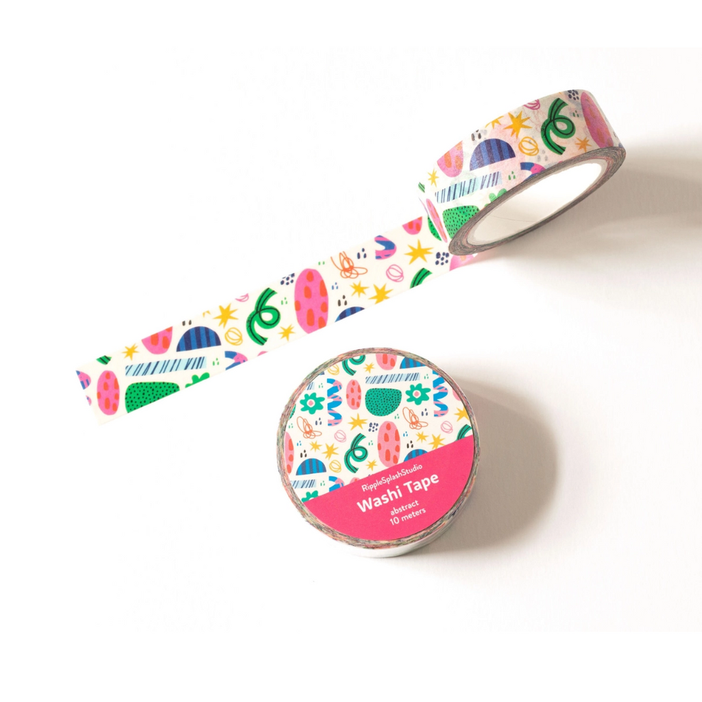 Abstract Colorful Shapes Washi Tape - Freshie & Zero Studio Shop