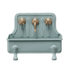 Mini Metal Sink Soap Dish - Grey/Blue - Freshie & Zero Studio Shop