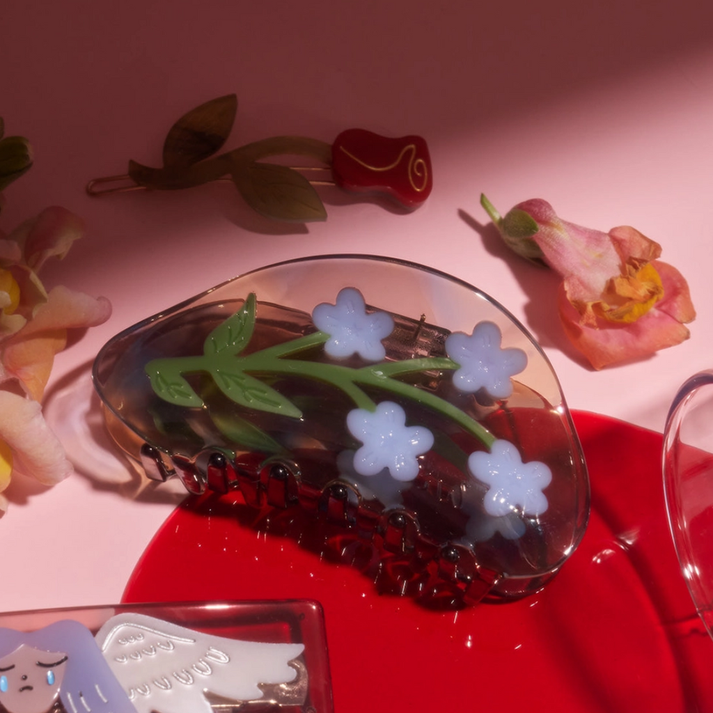 Forget-Me-Not Hair Claw by Winona Irene - Freshie & Zero Studio Shop
