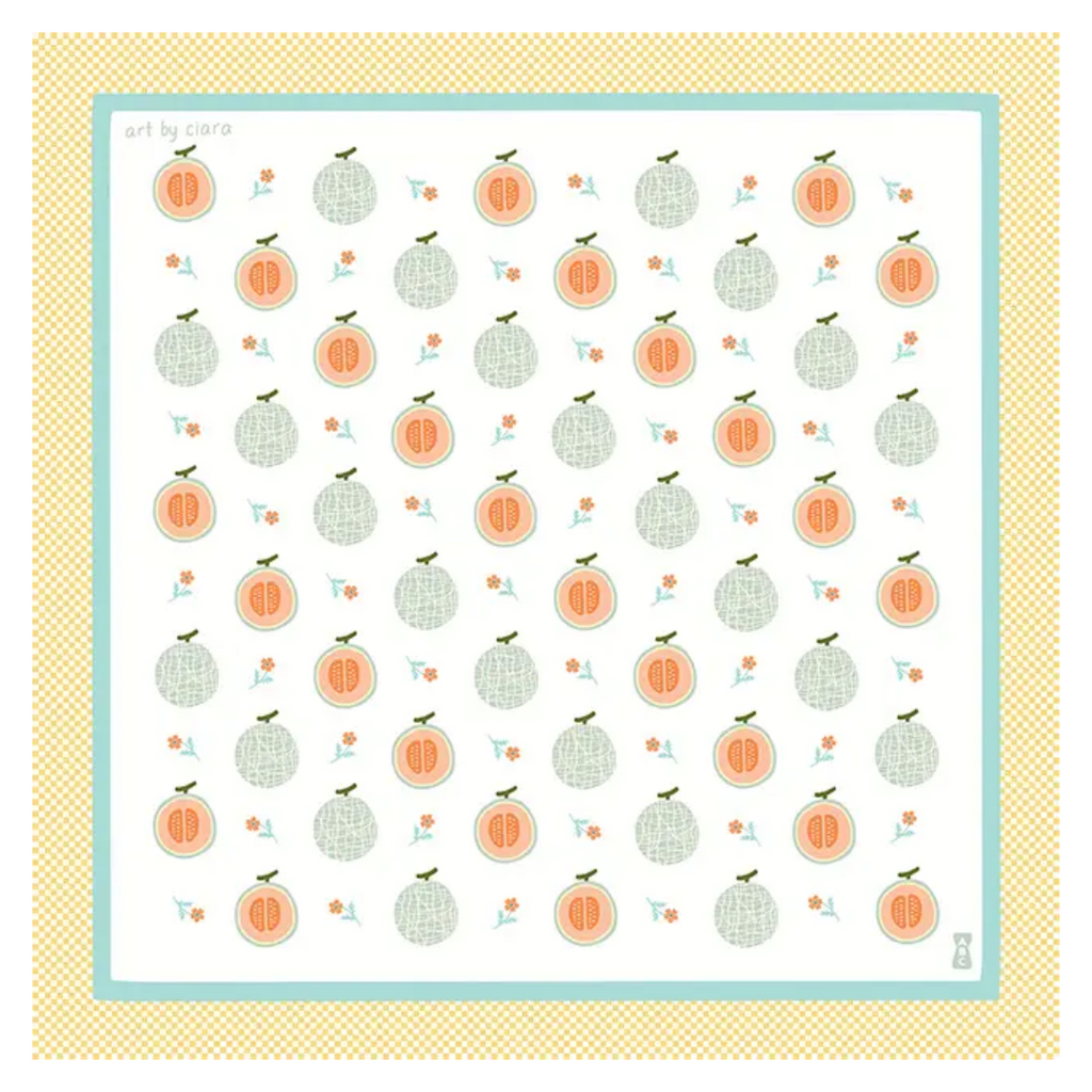 Cantaloupe Bandana - Art by Ciara - Freshie & Zero Studio Shop