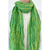 Cotton Scarf: Wall Leaf + Lime - Freshie & Zero Studio Shop