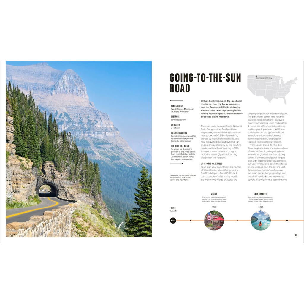 Road Trips in the USA: 50 Adventures on the Open Road - Freshie & Zero Studio Shop