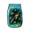 Firefly Jar sticker - Freshie & Zero Studio Shop