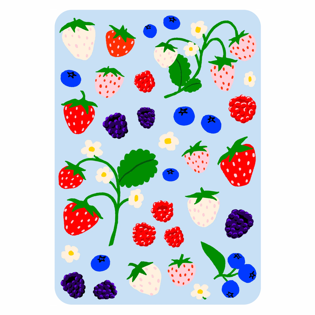 Oops All Berries Sheet Set Iron-On Art - Freshie & Zero Studio Shop