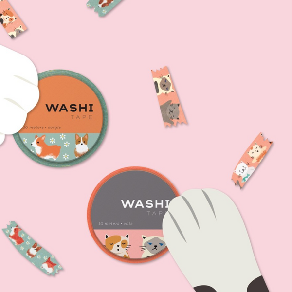 Washi Tape: Cute Cats - Freshie & Zero Studio Shop