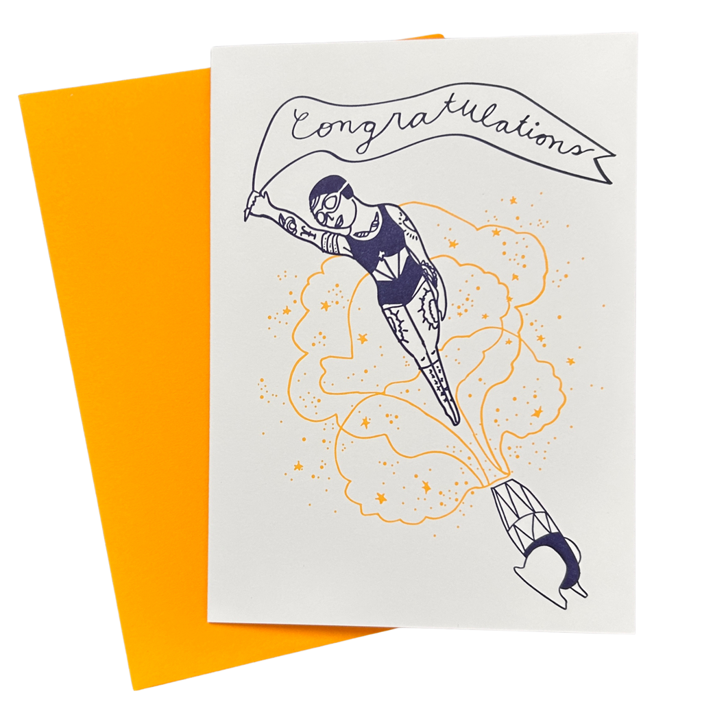 Circus Congratulations Greeting Card - Freshie & Zero Studio Shop