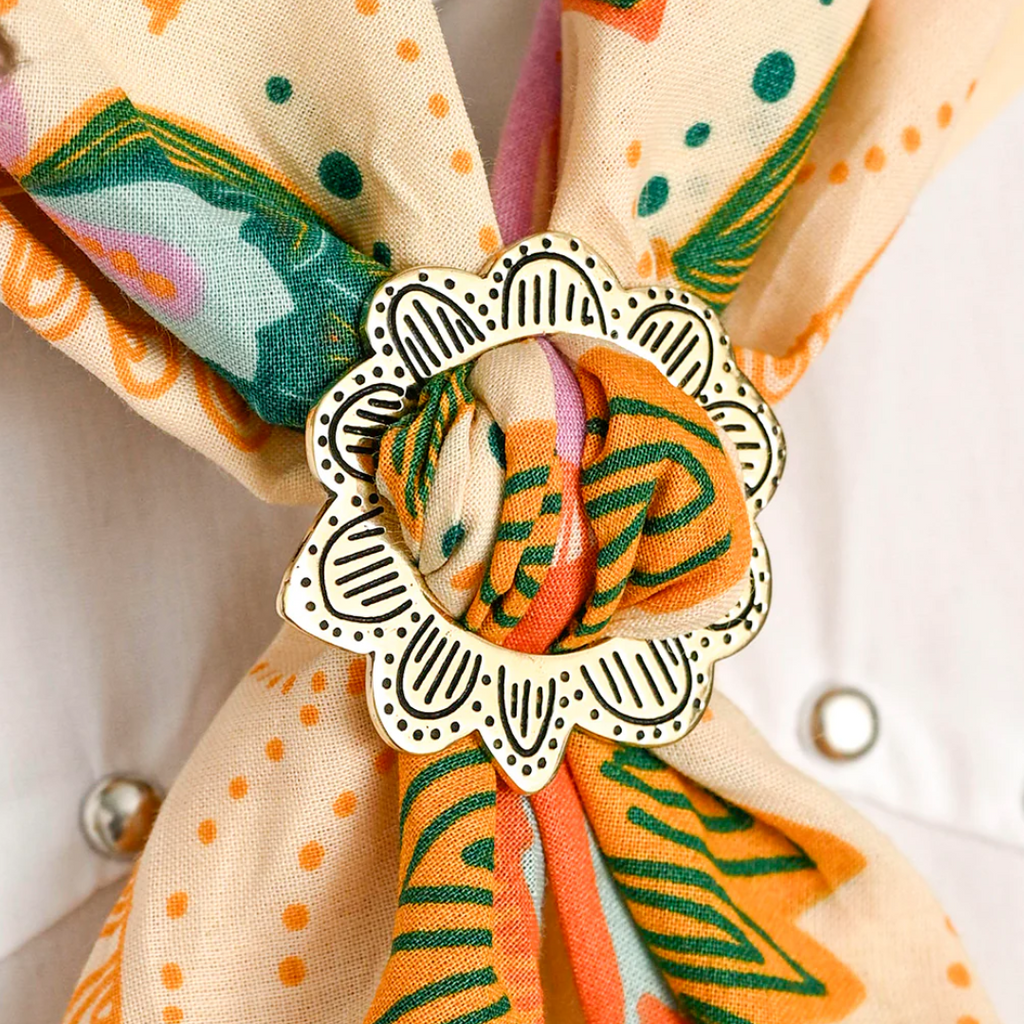 Monica Brass Bandana Slide Ring by Handker - Freshie & Zero Studio Shop