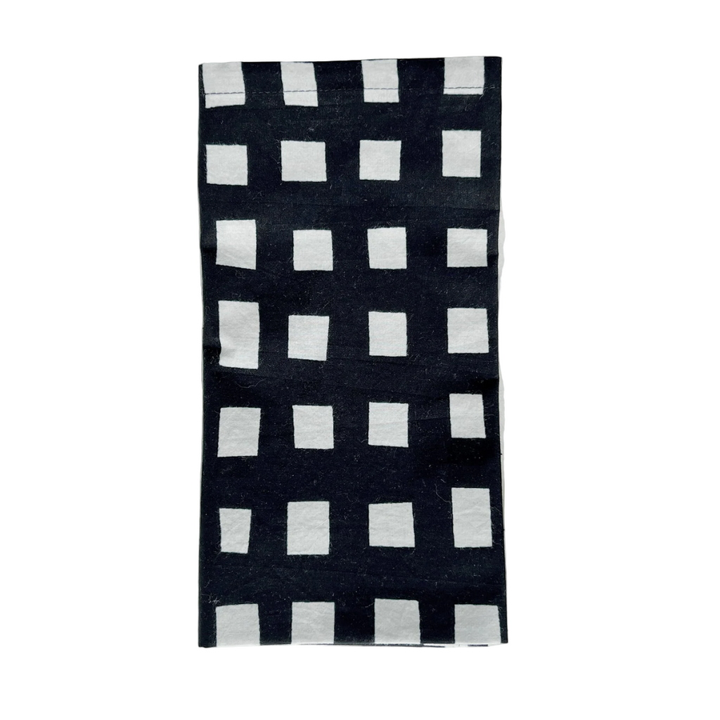 Black and Gray Block Napkins - Set of 4 - Freshie & Zero Studio Shop