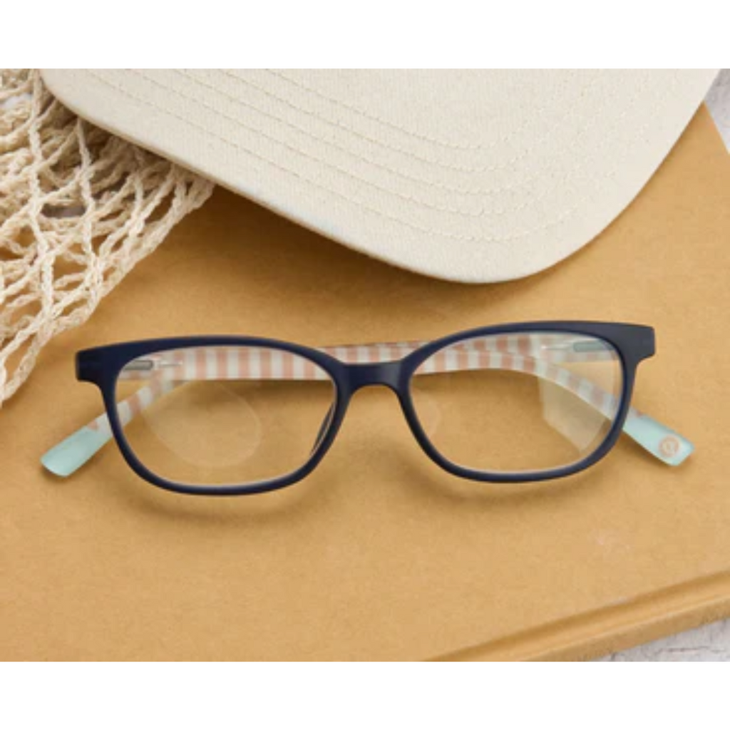 Peepers Reading Glasses: Beach Navy/Summer Stripe - Freshie & Zero Studio Shop