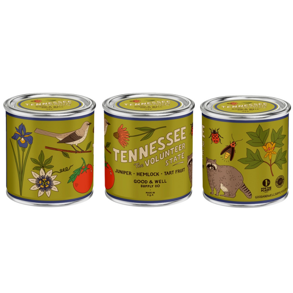 Tennessee State Soy Candle by Good & Well Supply - Freshie & Zero Studio Shop