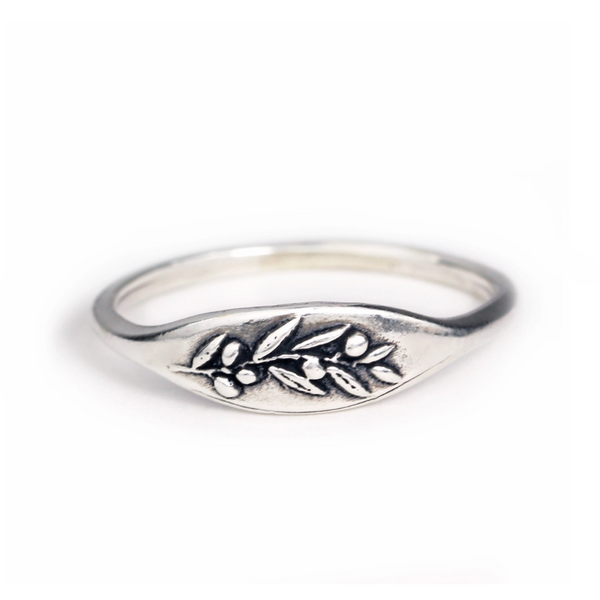 Olive Branch Sterling Silver Handmade Ring - Marmalade Jewelry - Freshie & Zero Studio Shop