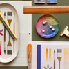 Vintage Colourwheel Enamel Trinket Tray - Freshie & Zero Studio Shop