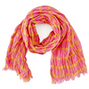 Cotton Scarf: Gesture Pink + Yellow - Freshie & Zero Studio Shop