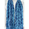 Cotton Scarf: Totem Blue - Freshie & Zero Studio Shop