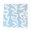 Powder Blue Abstract Cocktail Napkins - Set of 4 - Freshie & Zero Studio Shop