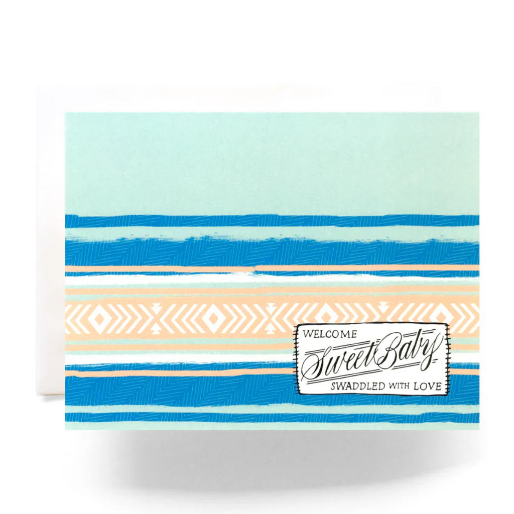 Camp Blanket Baby Greeting Card - Freshie & Zero Studio Shop
