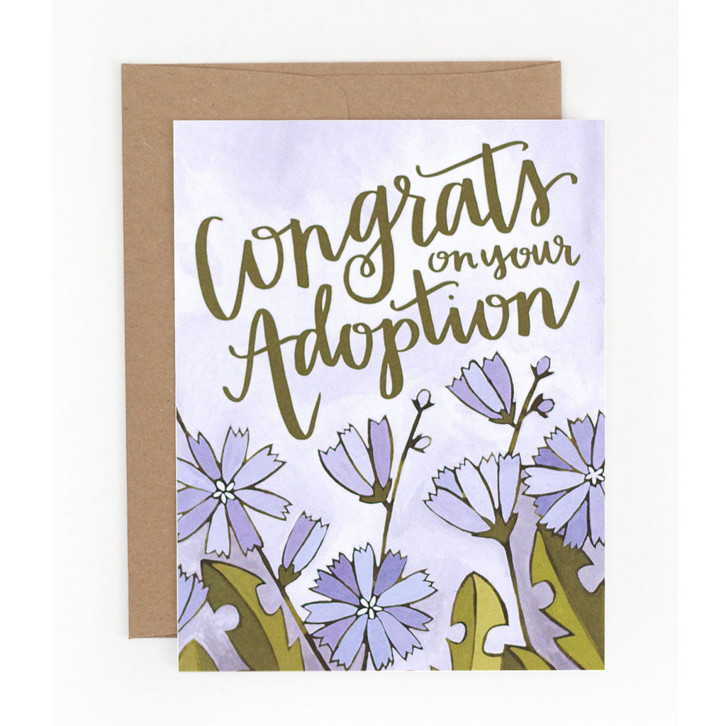 Congrats on your Adoption Greeting Card - Freshie & Zero Studio Shop