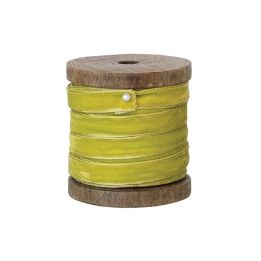 Earth Tone Luxury Velvet Ribbon | Metallic Edges | 10 yards - Freshie & Zero Studio Shop