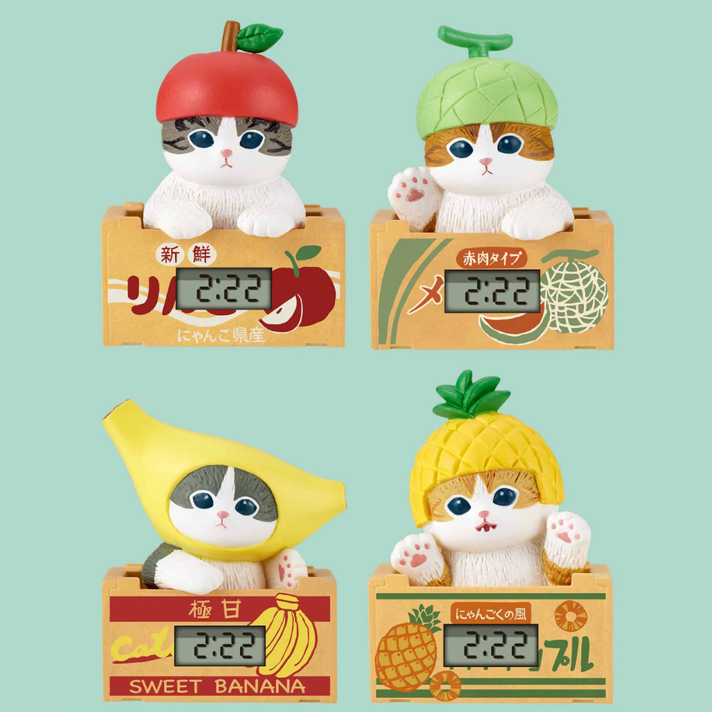 Mofusand Fresh Fruit Meow Mini Clock Blind Box - Freshie & Zero Studio Shop