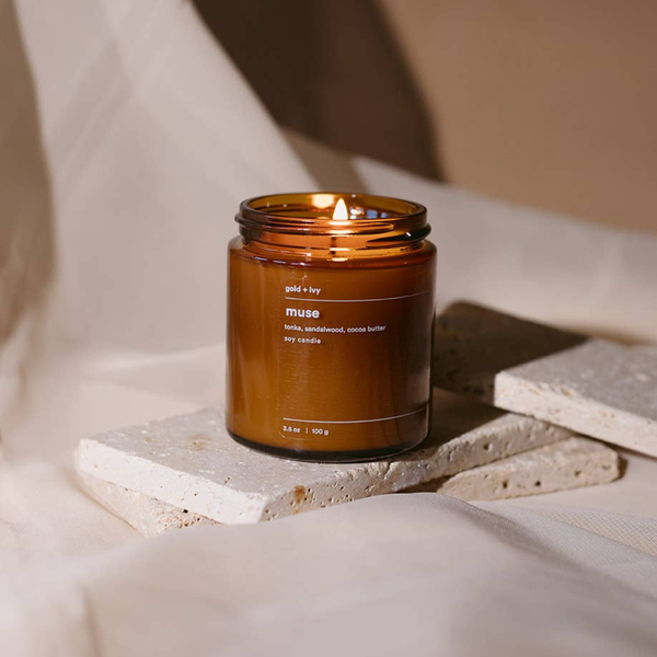 Muse Soy Candle by Gold + Ivy - 7.5 oz - Freshie & Zero Studio Shop