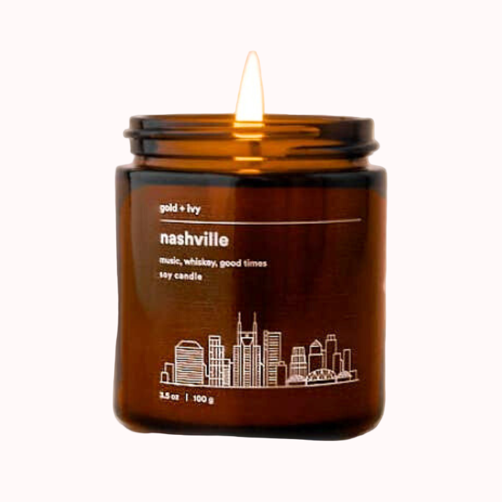 Nashville Soy Candle by Gold + Ivy - 7.5 oz - Freshie & Zero Studio Shop