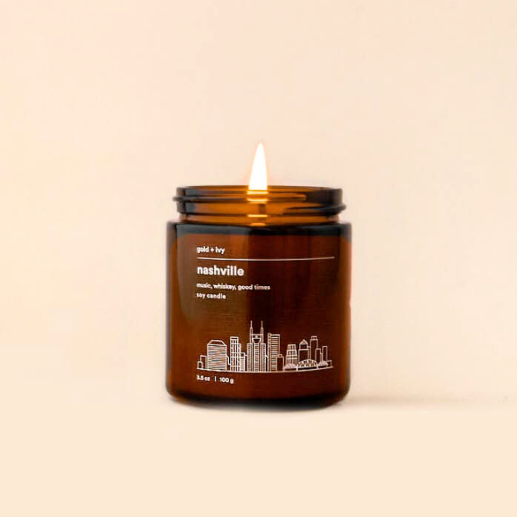 Mini Nashville Soy Candle by Gold + Ivy - 3.5 oz - Freshie & Zero Studio Shop