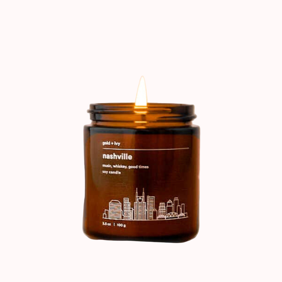 Mini Nashville Soy Candle by Gold + Ivy - 3.5 oz - Freshie & Zero Studio Shop