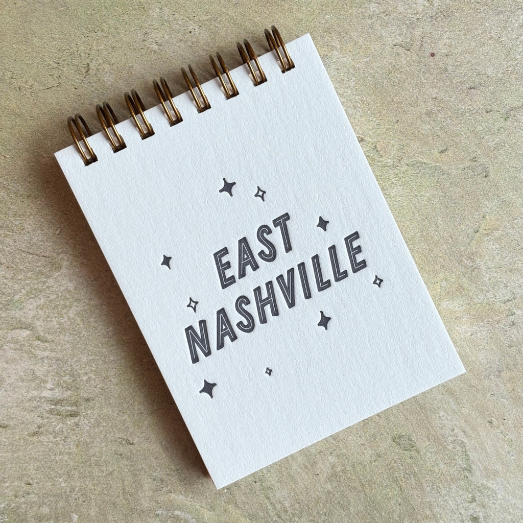 East Nashville Pocket Notepad: Ocean Mist - Freshie & Zero Studio Shop