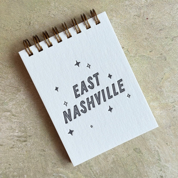 East Nashville Pocket Notepad: Ocean Mist - Freshie & Zero Studio Shop