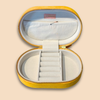 Oval Travel Jewelry Box: Brilliant Bumblebee - Freshie & Zero Studio Shop