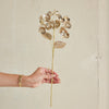 Metallic Gold Flower Pick Retro Christmas - Freshie & Zero Studio Shop