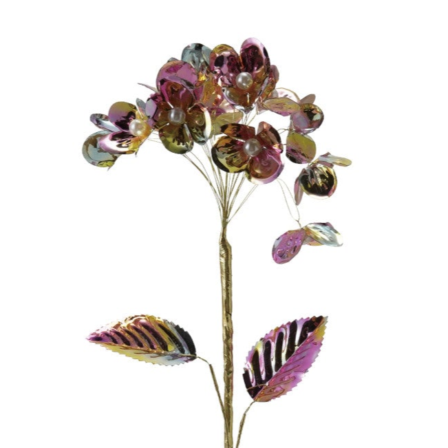 Metallic Gold Flower Pick Retro Christmas - Freshie & Zero Studio Shop