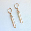 lyric earrings with white pearls - Freshie & Zero Studio Shop