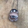 Sunset Moons, Hand Painted Amethyst Necklace by Fernworks - Freshie & Zero Studio Shop